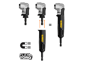 Adaptador Angular 2 em 1 FLEXTORQ DT20500 DEWALT