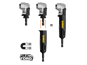 Adaptador Angular 2 em 1 FLEXTORQ DT20500 DEWALT