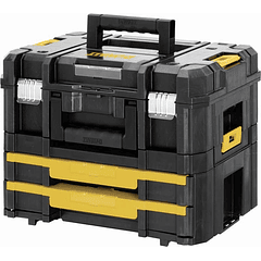 Kit Mala IP54 TSTAK + CAIXA DUPLA TSTAK DEWALT