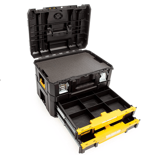 Kit Mala IP54 TSTAK + CAIXA DUPLA TSTAK DEWALT