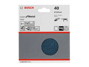 Disco de lixa 125mm Expert for Metal com velcro BOSCH (25un.)