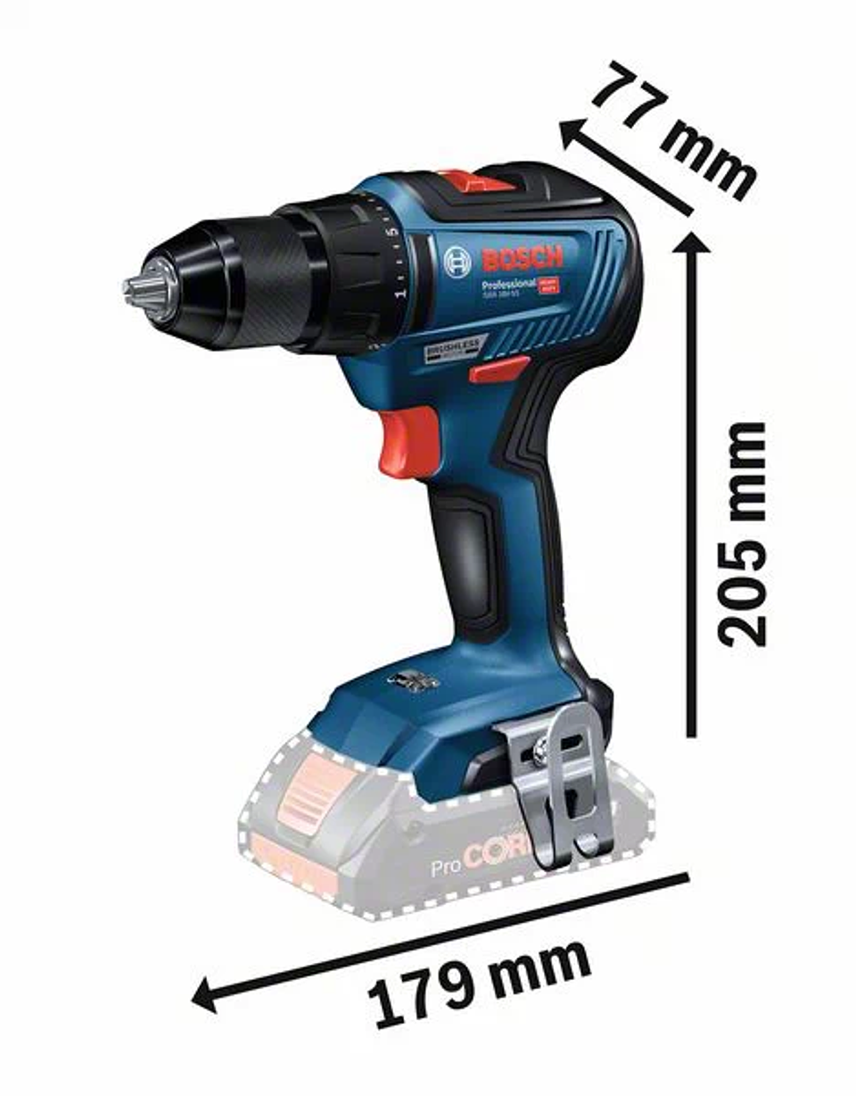Aparafusadora berbequim 18 Volts GSR 18V-55 BOSCH 2
