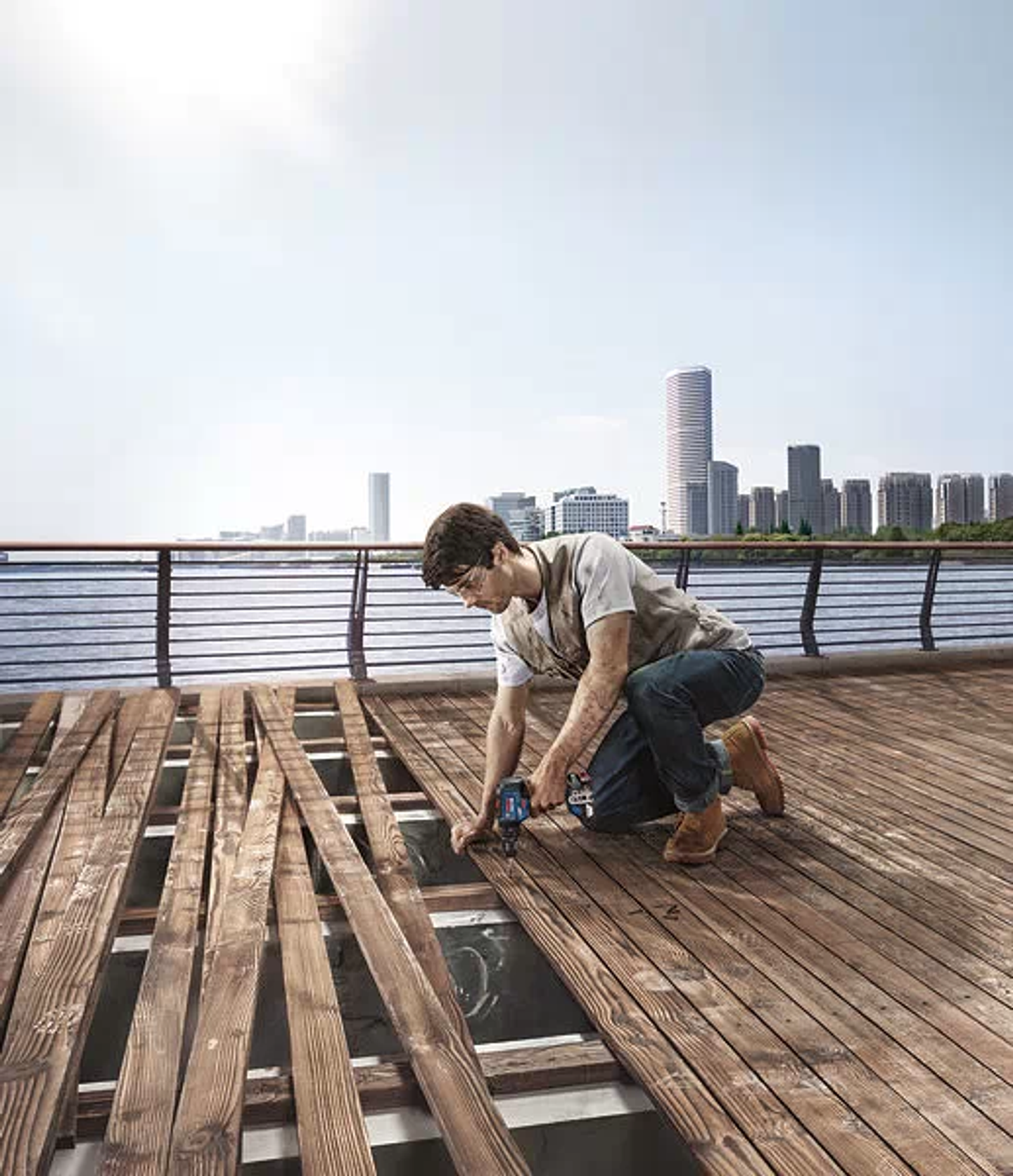 Aparafusadora Berbequim com percussão SEM ESCOVAS GSB 18V-55 BOSCH 3