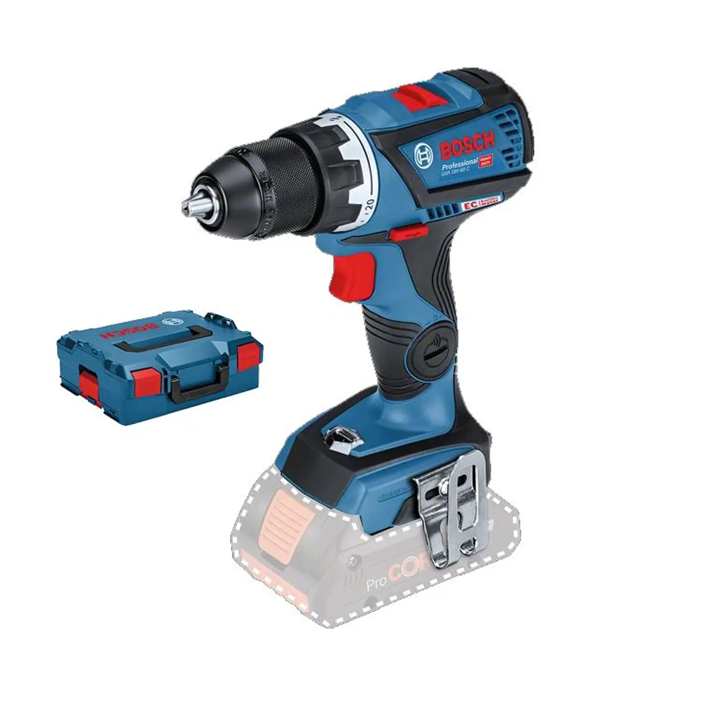 Aparafusadora Berbequim sem escovas 18V GSR 18V-60 C BOSCH 1
