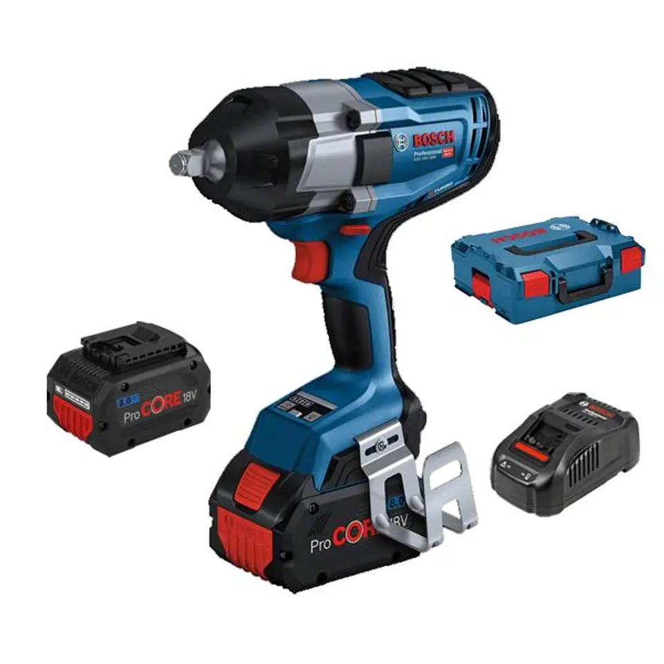Aparafusadora de Impacto BITURBO GDS 18V-1000 + 2 Baterias ProCORE18V 8.0Ah BOSCH 1