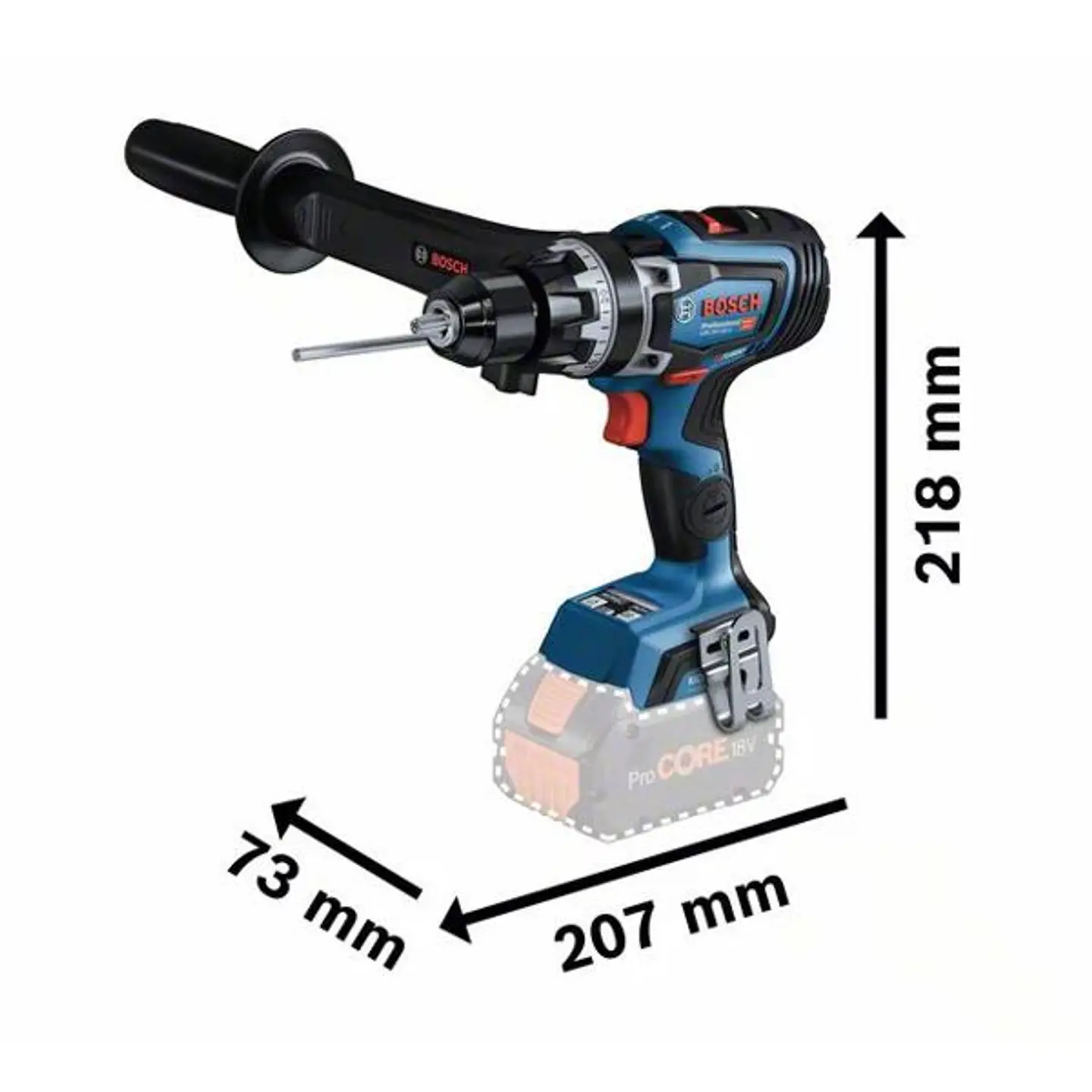 Aparafusadora/Berbequim com Percussão BITURBO GSB 18V-150 C BOSCH 2