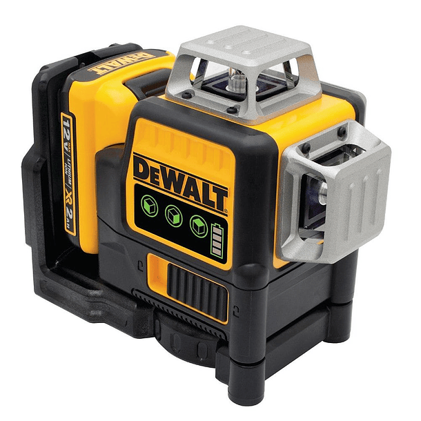 Nível laser 3 linhas Verdes DCE089D1G + Receptor DE0892G DEWALT 2