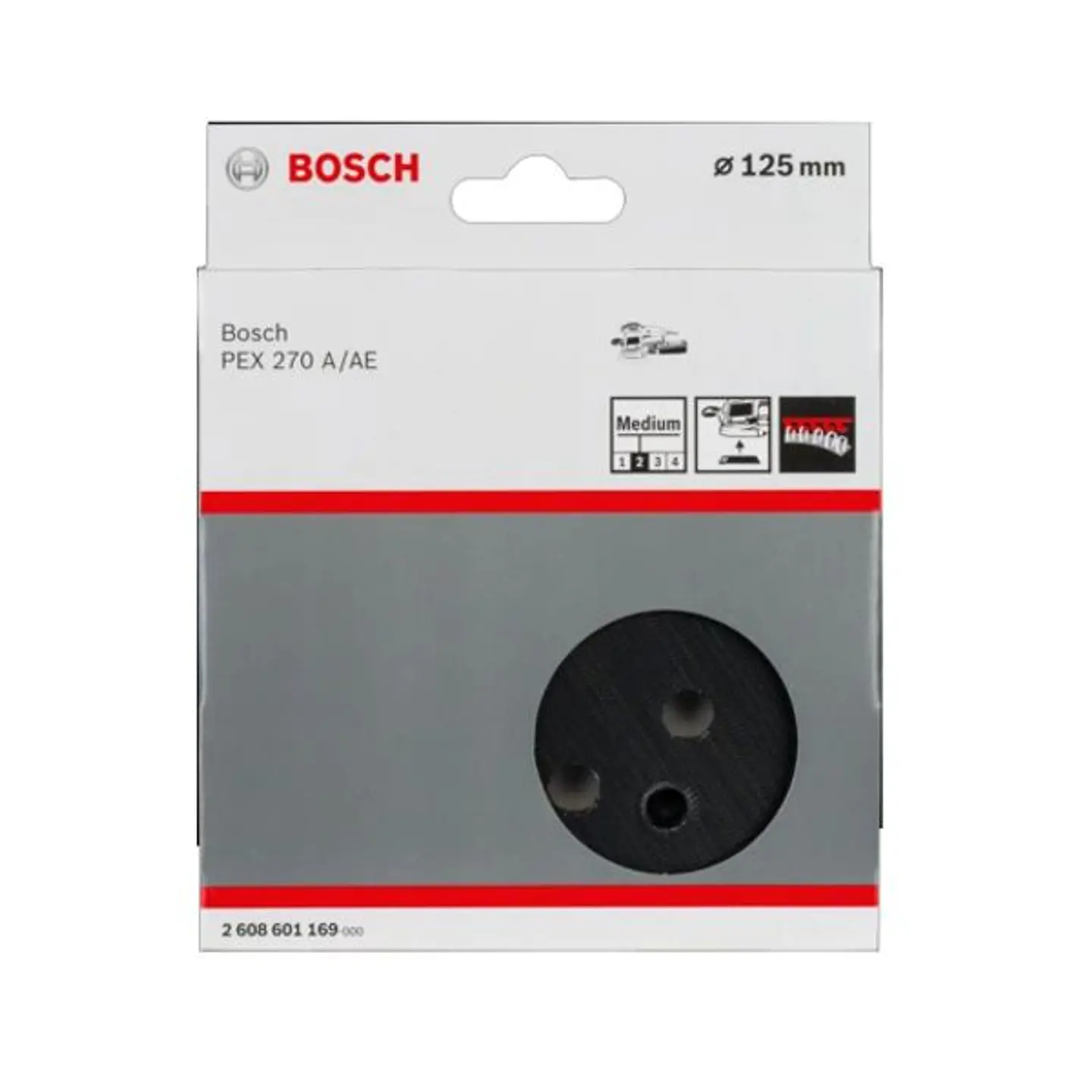 Suporte de lixa Velcro 125mm para Lixadora BOSCH 2