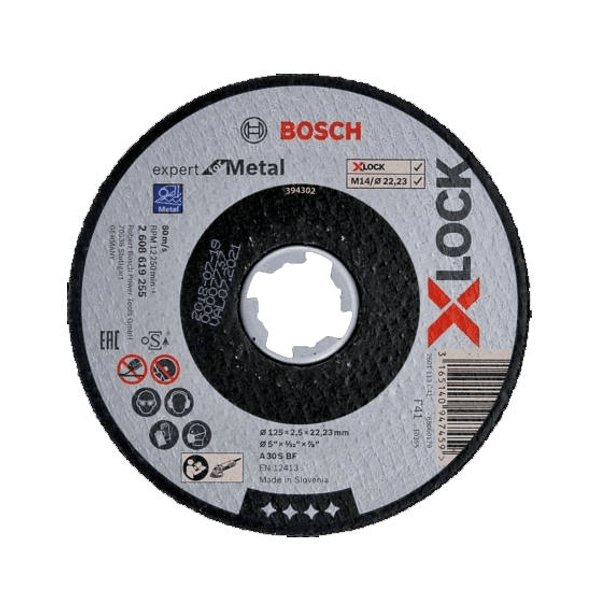 Disco de Corte 125mm X-LOCK EXPERT FOR METAL BOSCH (5 Un.) 1