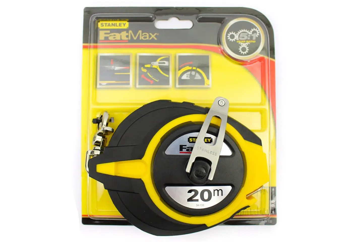 Fita métrica FATMAX® AÇO INOXIDÁVEL 0-34-133 20 Metros STANLEY  3