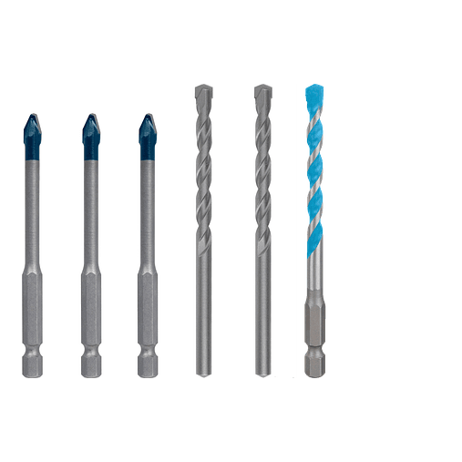 Conjunto de 5+1 Brocas de Cerâmica, Betão e Multimaterial BOSCH 1