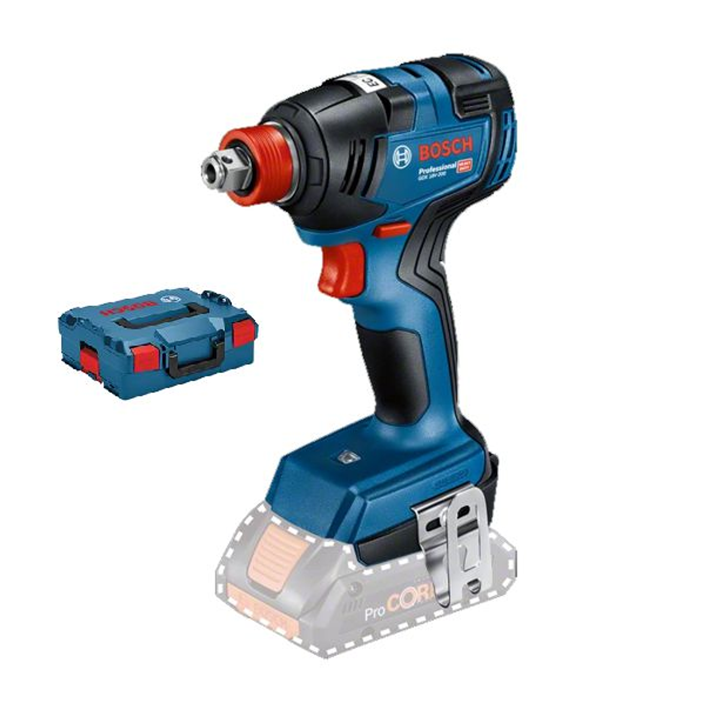 Aparafusadora de impacto GDX 18V-200 + Mala L-BOXX BOSCH 2