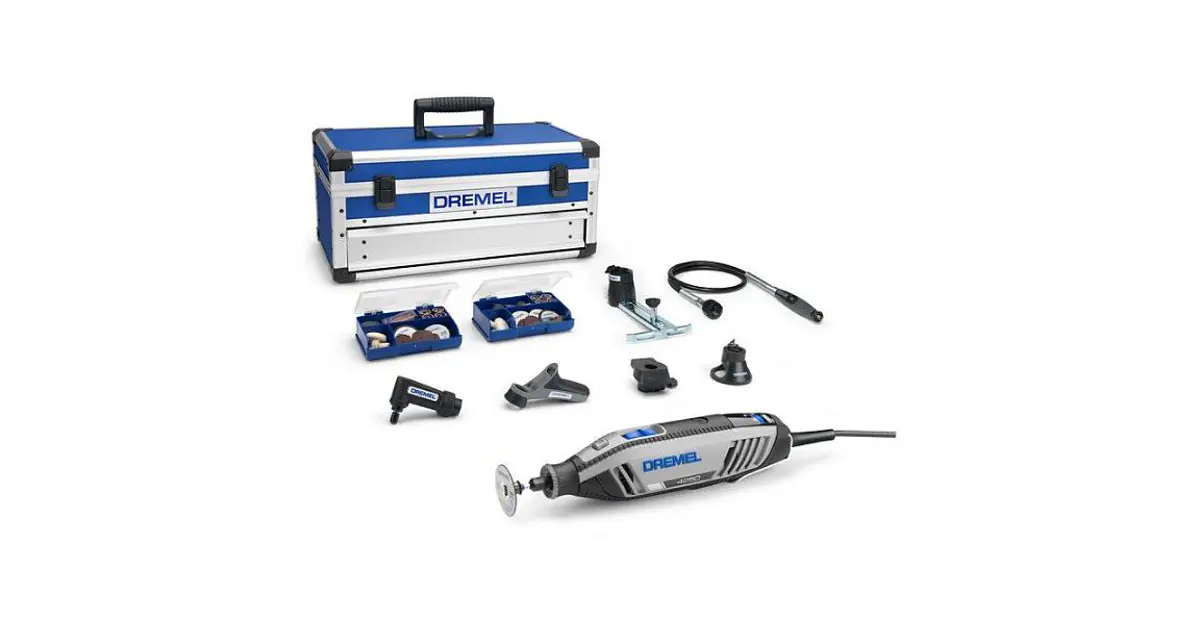 Dremel 4250-6/128 – Kit Platinum Multi-outil Rotatif 6 Accessoires, 240V, Costaud Et Polyvalent