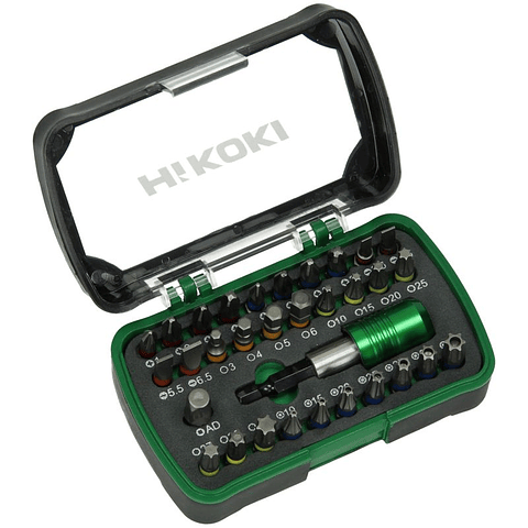 Conjunto de pontas de aparafusar HIKOKI (32 PCS)