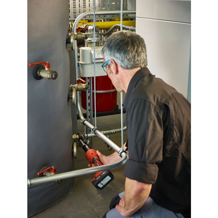 Maquina de Cravar Tubo Pex/Multicamada 18V RP219 + Matriz U16-20-25 RIDGID 7