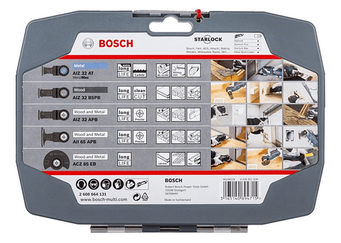 Conjunto 5 Peças Starlock Best of Cutting BOSCH