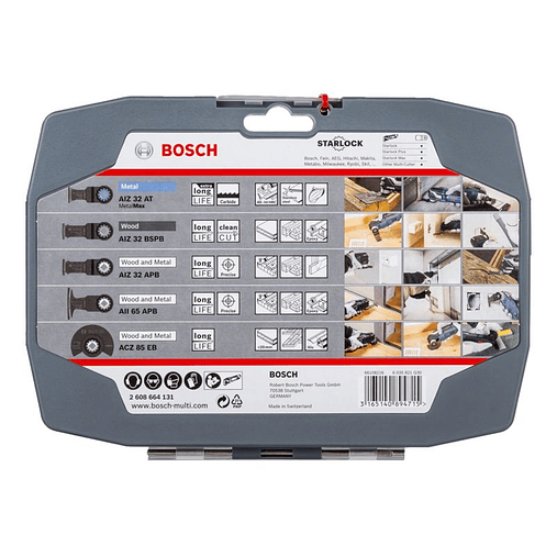 Conjunto 5 Peças Starlock Best of Cutting BOSCH 2