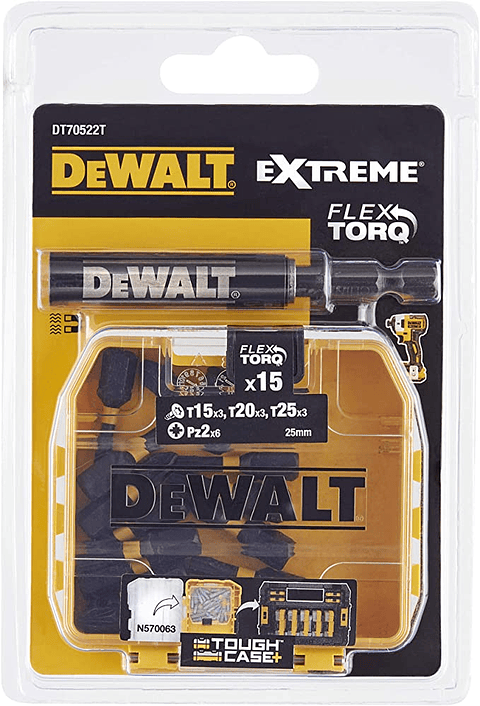 Jogo Bits 16 Peças DT70522T FLEXTORQ DEWALT