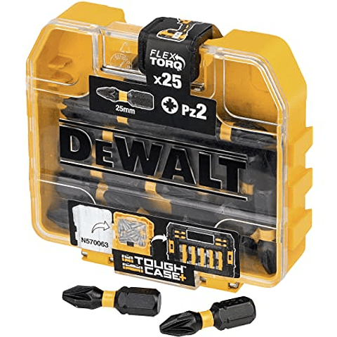 Jogo de 25 Bits PZ2 x 25 mm  DT70556T FLEXTORQ DEWALT