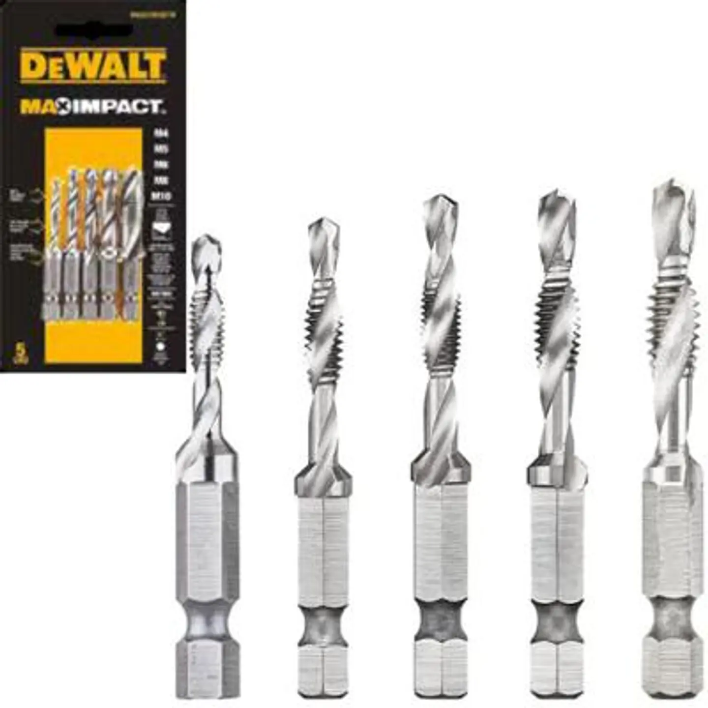 Conjunto Brocas Roscadoras de M4 a M10 DT50060 EXTREME DEWALT 3