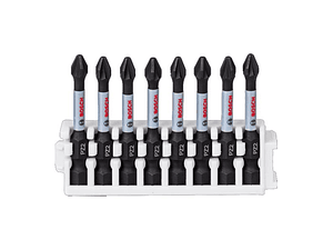 Conjunto 8 pontas de aparafusar impacto PZ2x50mm BOSCH