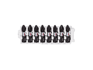 Conjunto 8 pontas de aparafusar impacto PZ2x25mm BOSCH
