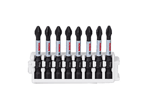 Conjunto 8 pontas de aparafusar impacto PH2x50mm BOSCH