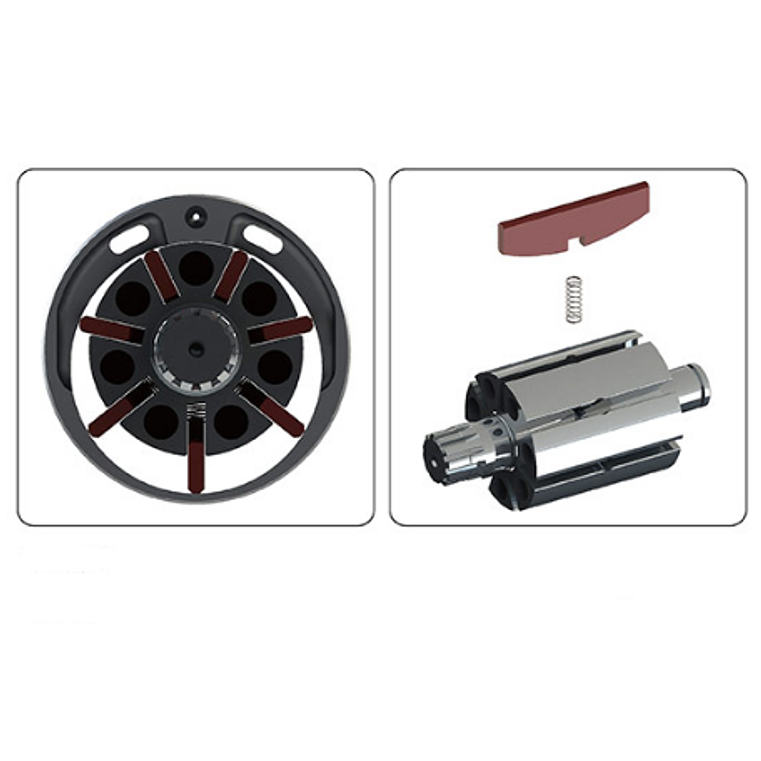 Chave de impacto Pneumática Veio Longo 1