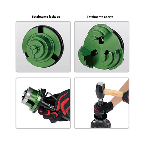 Chave de Pancada Ajustável para Rolamentos Cónicos e Vedantes TOPTUL