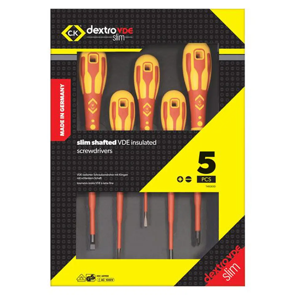 Jogo de Chaves Isoladas finas Dextro VDE Slim CK TOOLS 1