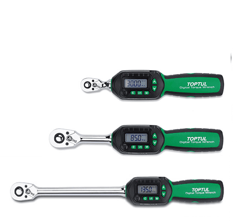 Chave Dinamométrica Digital, Extra Curta, Duplo Sentido TOPTUL