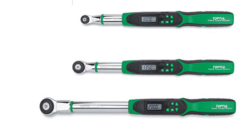 Chave Dinamométrica Intermutáveis Digital, Torque + Angular Duplo Sentido TOPTUL