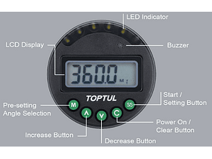 Adaptador Digital Angular DTD-360A TOPTUL