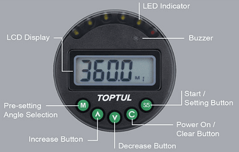 Adaptador Digital Angular DTD-360A TOPTUL