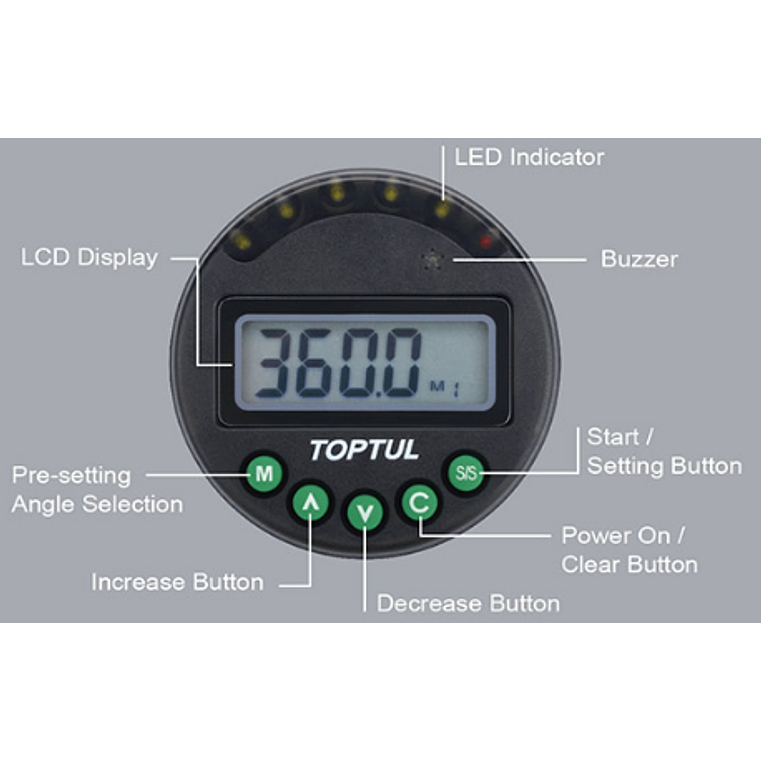 Adaptador Digital Angular DTD-360A TOPTUL 2