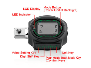 Adaptador digital Torque TOPTUL