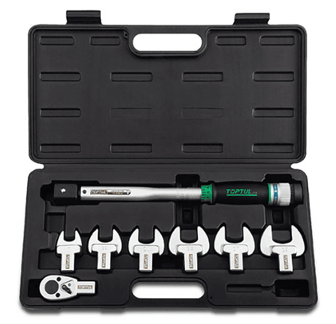 Jogo de Chaves Dinamométricas Intermutável 1/2" 8 Peças TOPTUL
