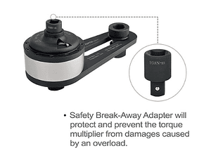 Jogo Industrial Multiplicador de Binário de 2 Peças TOPTUL