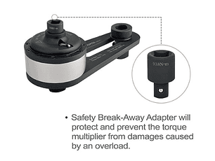 Jogo Industrial Multiplicador de Binário de 2 Peças TOPTUL