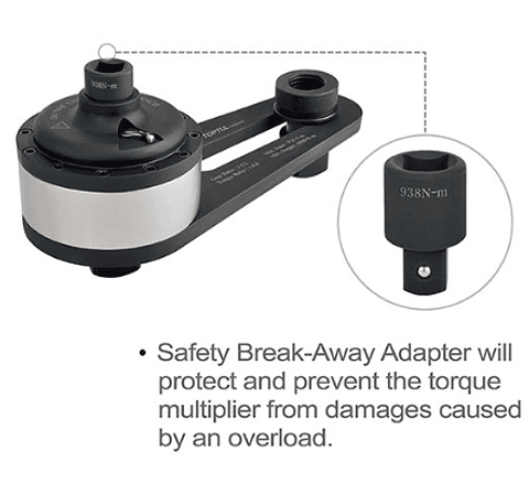 Jogo Industrial Multiplicador de Binário de 2 Peças TOPTUL