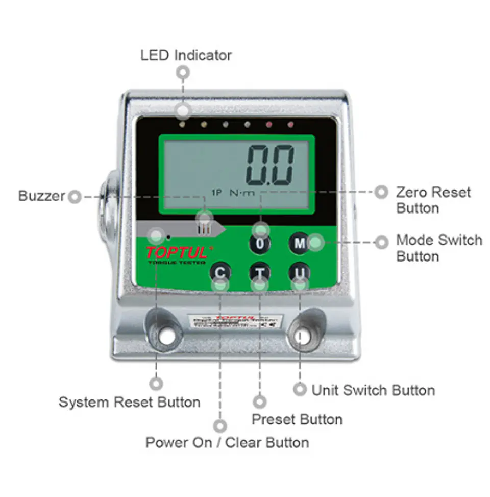 Verificador de Torque Digital TOPTUL 3
