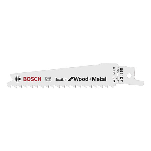 Lamina de Serra Sabre S 511 DF Flexible for Wood and Metal BOSCH (2 un.) 1