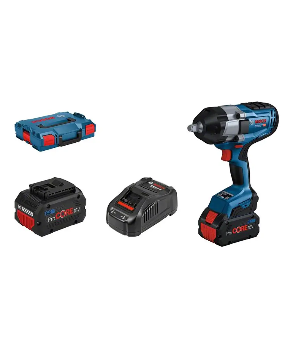 Aparafusadora de Impacto BITURBO GDS 18V-1000 + 2 Baterias ProCORE18V 5.5Ah BOSCH 1