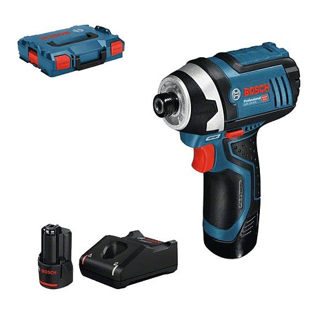 Aparafusadora de impacto sem fio GDR 12V-105 + 2 Baterias 12V 2.0Ah BOSCH