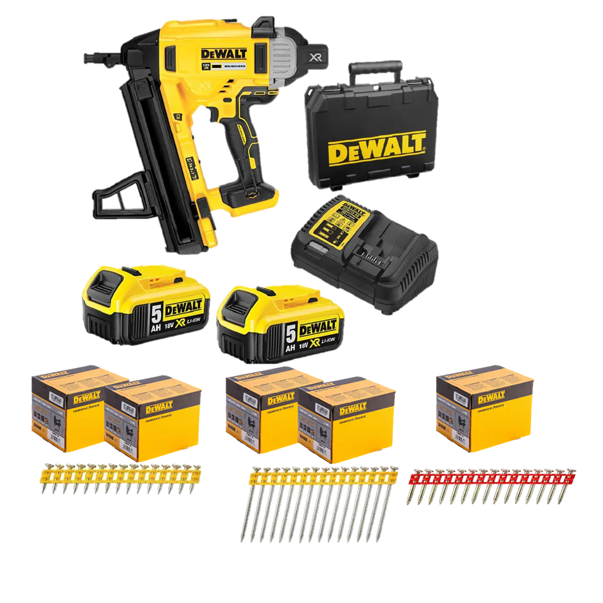 Kit de Maquina de pregar / Pregadora de Betão XR18V DCN890P2