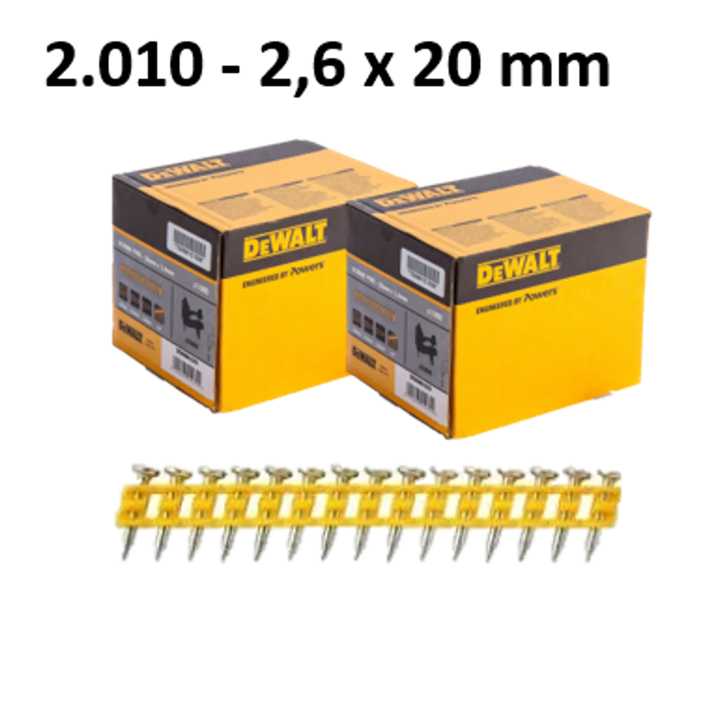 Kit de Maquina de pregar / Pregadora de Betão XR18V DCN890P2  + 5.025 Pregos DCN890 DEWALT 2