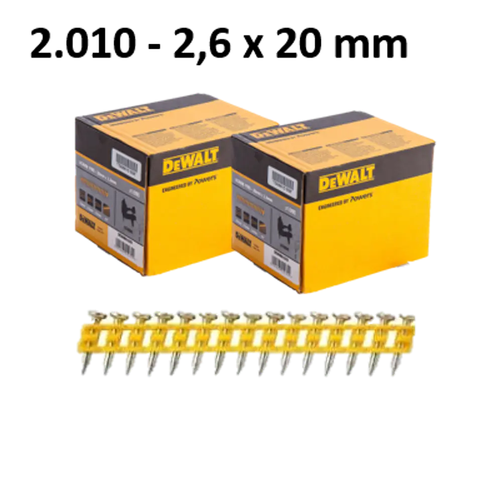 Kit de Maquina de pregar / Pregadora de Betão XR18V DCN890P2  + 5.025 Pregos DCN890 DEWALT 2