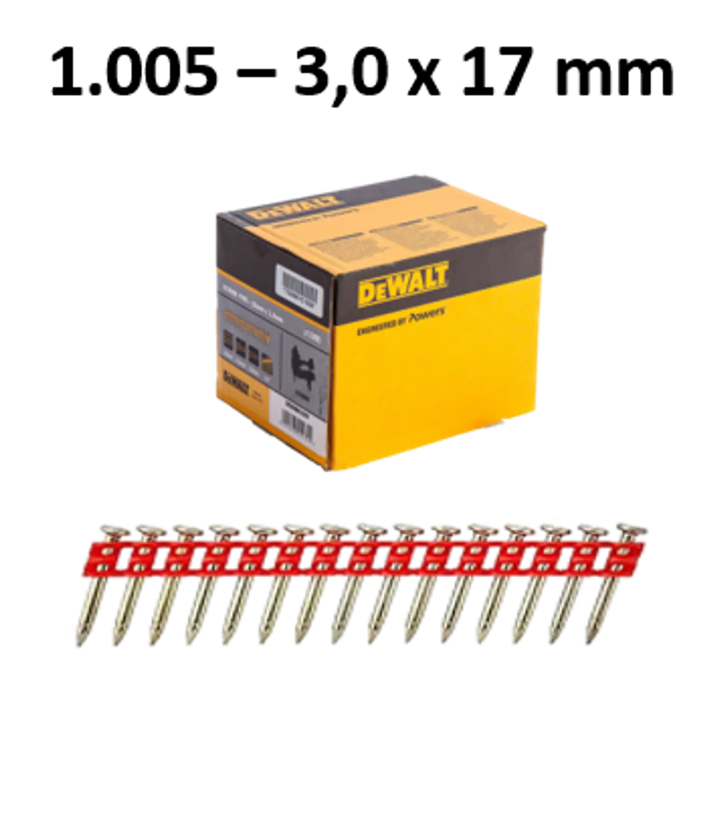 Kit de Maquina de pregar / Pregadora de Betão XR18V DCN890P2  + 5.025 Pregos DCN890 DEWALT 4