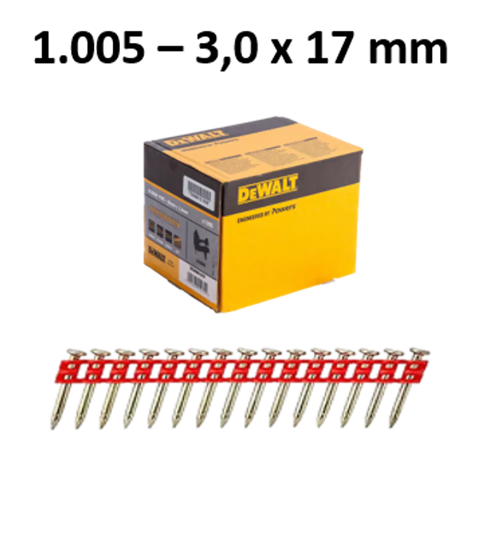 Kit de Maquina de pregar / Pregadora de Betão XR18V DCN890P2  + 5.025 Pregos DCN890 DEWALT 4