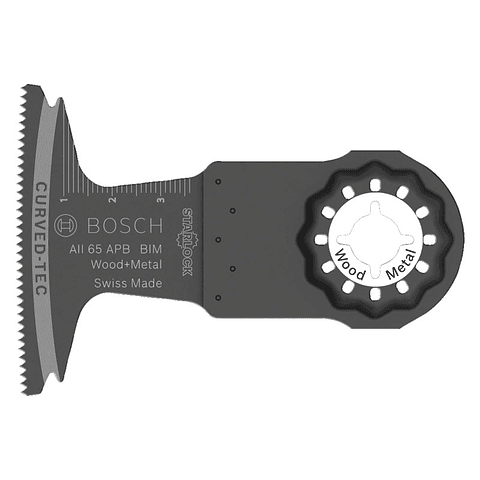 Lâmina de serra de imersão BIM AII 65 APB Madeira e Metal para multiferramentas BOSCH